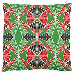 Abstract Pattern Geometric Backgrounds  Large Cushion Case (one Side) by Eskimos