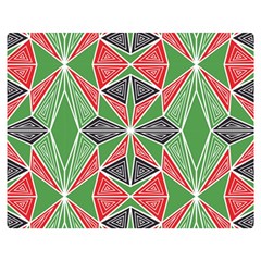 Abstract Pattern Geometric Backgrounds  Double Sided Flano Blanket (medium)  by Eskimos