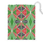 Abstract pattern geometric backgrounds  Drawstring Pouch (4XL) Front