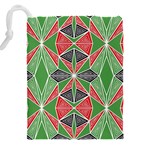 Abstract pattern geometric backgrounds  Drawstring Pouch (4XL) Back