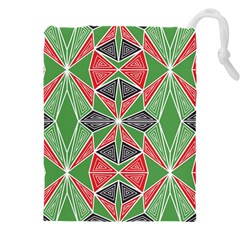 Abstract Pattern Geometric Backgrounds  Drawstring Pouch (5xl) by Eskimos