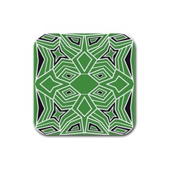 Abstract Pattern Geometric Backgrounds  Rubber Square Coaster (4 Pack) by Eskimos