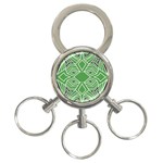 Abstract pattern geometric backgrounds  3-Ring Key Chain Front