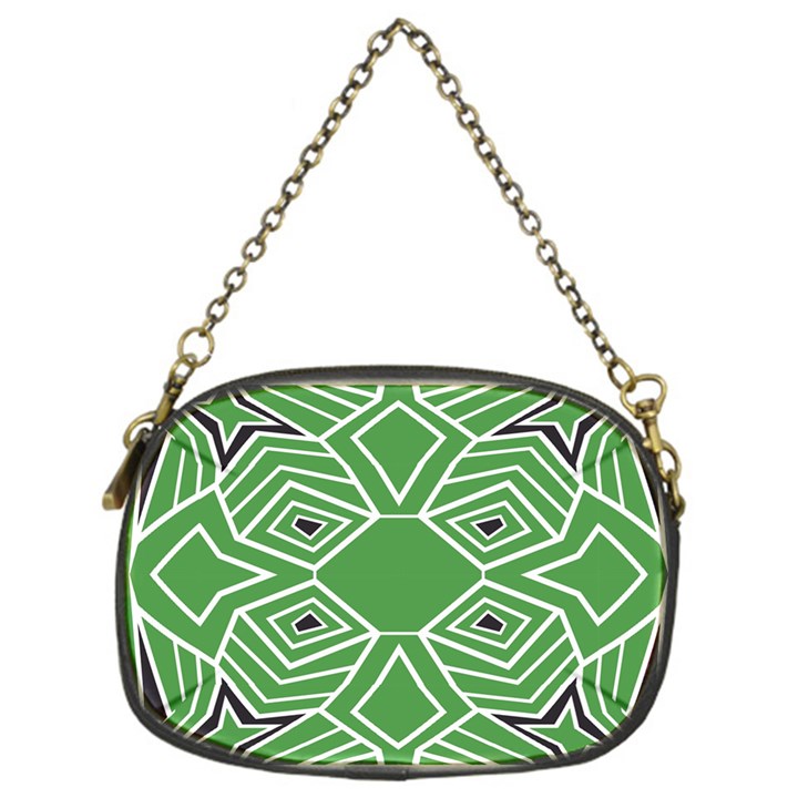 Abstract pattern geometric backgrounds  Chain Purse (One Side)