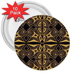 Abstract Pattern Geometric Backgrounds 3  Buttons (10 Pack)  by Eskimos