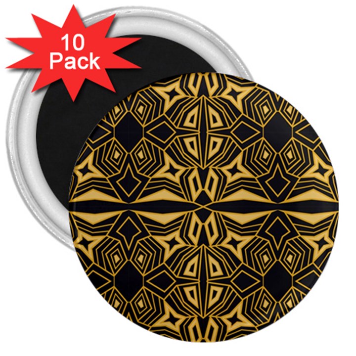 Abstract pattern geometric backgrounds 3  Magnets (10 pack) 