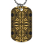 Abstract pattern geometric backgrounds Dog Tag (One Side) Front