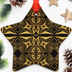 Abstract Pattern Geometric Backgrounds Star Ornament (two Sides) by Eskimos