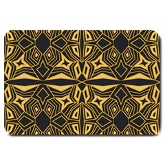 Abstract Pattern Geometric Backgrounds Large Doormat  by Eskimos