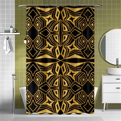 Abstract Pattern Geometric Backgrounds Shower Curtain 48  X 72  (small)  by Eskimos