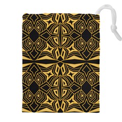 Abstract Pattern Geometric Backgrounds Drawstring Pouch (4xl) by Eskimos