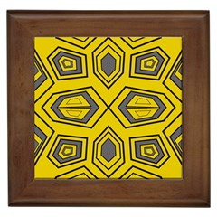 Abstract pattern geometric backgrounds Framed Tile