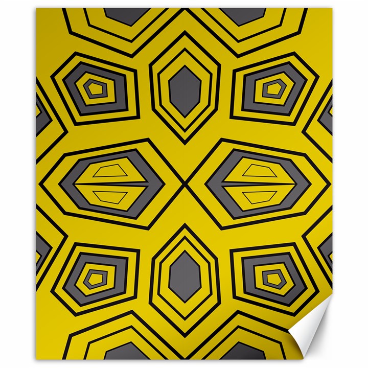 Abstract pattern geometric backgrounds Canvas 8  x 10 