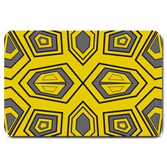 Abstract Pattern Geometric Backgrounds Large Doormat  by Eskimos