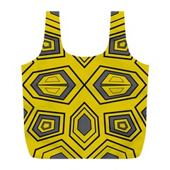 Abstract pattern geometric backgrounds Full Print Recycle Bag (L)