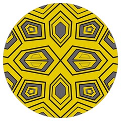 Abstract Pattern Geometric Backgrounds Round Trivet by Eskimos