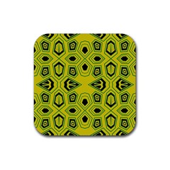 Abstract Pattern Geometric Backgrounds  Rubber Coaster (square) by Eskimos