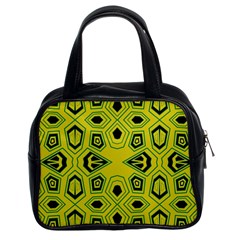 Abstract Pattern Geometric Backgrounds  Classic Handbag (two Sides) by Eskimos