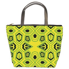 Abstract Pattern Geometric Backgrounds  Bucket Bag by Eskimos