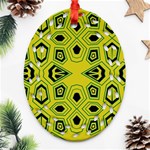 Abstract pattern geometric backgrounds  Oval Filigree Ornament (Two Sides) Back