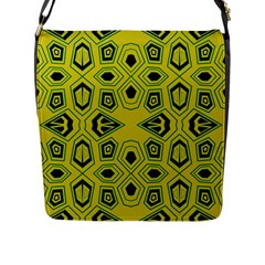 Abstract Pattern Geometric Backgrounds  Flap Closure Messenger Bag (l) by Eskimos