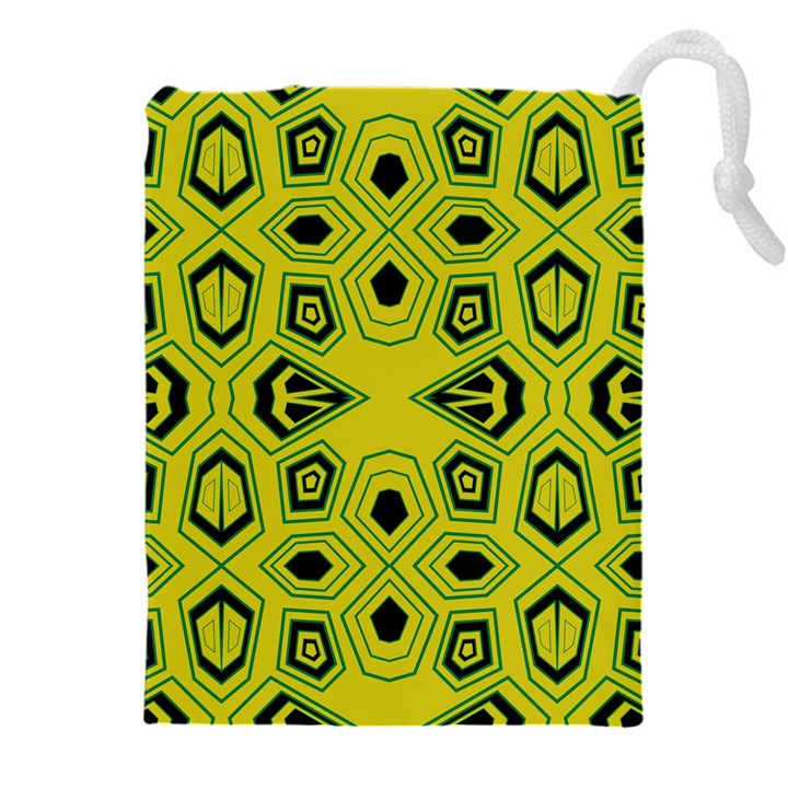 Abstract pattern geometric backgrounds  Drawstring Pouch (4XL)