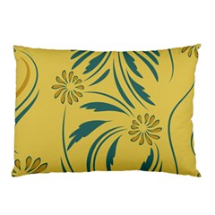 Folk Flowers Print Floral Pattern Ethnic Art Pillow Case by Eskimos