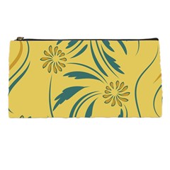 Folk Flowers Print Floral Pattern Ethnic Art Pencil Case by Eskimos