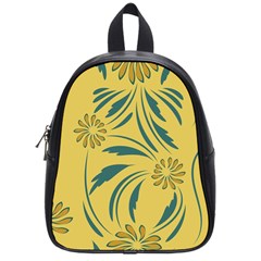 Folk Flowers Print Floral Pattern Ethnic Art School Bag (small) by Eskimos