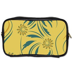 Folk Flowers Print Floral Pattern Ethnic Art Toiletries Bag (one Side) by Eskimos