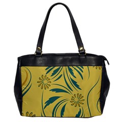 Folk Flowers Print Floral Pattern Ethnic Art Oversize Office Handbag by Eskimos