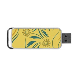 Folk Flowers Print Floral Pattern Ethnic Art Portable Usb Flash (one Side) by Eskimos