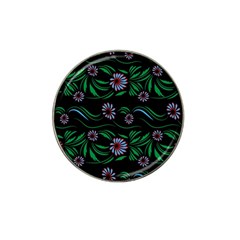 Folk Flowers Print Floral Pattern Ethnic Art Hat Clip Ball Marker (4 Pack) by Eskimos