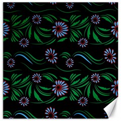 Folk Flowers Print Floral Pattern Ethnic Art Canvas 12  X 12  by Eskimos