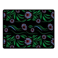 Folk Flowers Print Floral Pattern Ethnic Art Double Sided Fleece Blanket (small)  by Eskimos