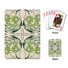 Folk Flowers Print Floral Pattern Ethnic Art Playing Cards Single Design (rectangle) by Eskimos