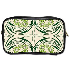 Folk Flowers Print Floral Pattern Ethnic Art Toiletries Bag (two Sides) by Eskimos