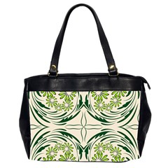 Folk Flowers Print Floral Pattern Ethnic Art Oversize Office Handbag (2 Sides) by Eskimos