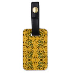 Folk Flowers Print Floral Pattern Ethnic Art Luggage Tag (one Side) by Eskimos