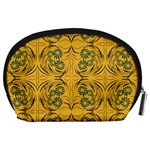 Folk flowers print Floral pattern Ethnic art Accessory Pouch (Large) Back