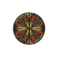 Folk Flowers Print Floral Pattern Ethnic Art Hat Clip Ball Marker by Eskimos