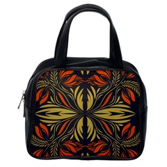 Folk Flowers Print Floral Pattern Ethnic Art Classic Handbag (one Side) by Eskimos