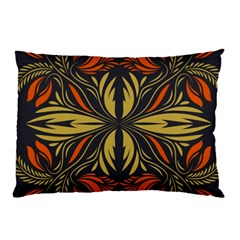 Folk Flowers Print Floral Pattern Ethnic Art Pillow Case by Eskimos