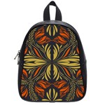 Folk flowers print Floral pattern Ethnic art School Bag (Small) Front