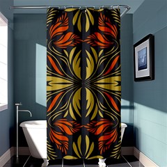 Folk Flowers Print Floral Pattern Ethnic Art Shower Curtain 36  X 72  (stall)  by Eskimos