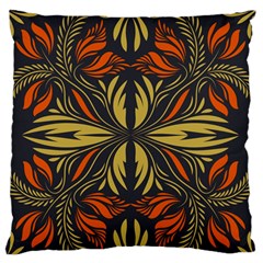 Folk Flowers Print Floral Pattern Ethnic Art Standard Flano Cushion Case (two Sides) by Eskimos