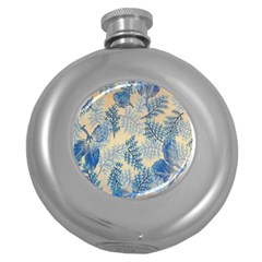 Fabric-b 001 Round Hip Flask (5 Oz) by nate14shop