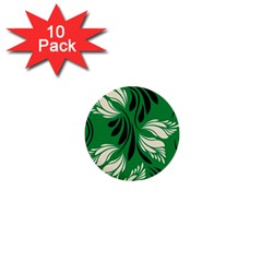 Folk Flowers Print Floral Pattern Ethnic Art 1  Mini Buttons (10 Pack)  by Eskimos