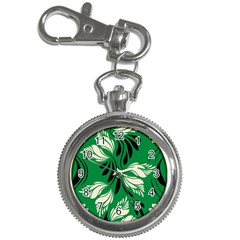 Folk Flowers Print Floral Pattern Ethnic Art Key Chain Watches by Eskimos