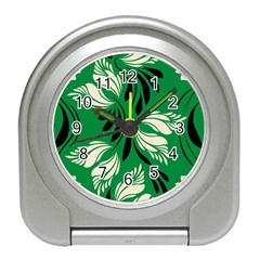 Folk Flowers Print Floral Pattern Ethnic Art Travel Alarm Clock by Eskimos